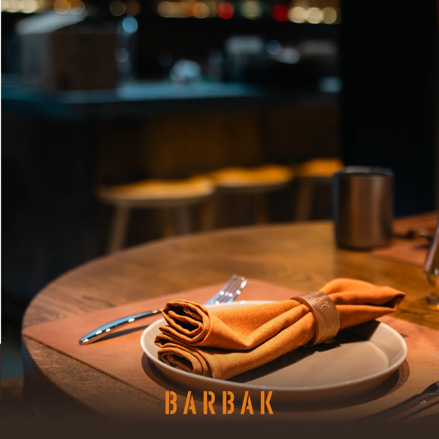 A place setting at BARBAK